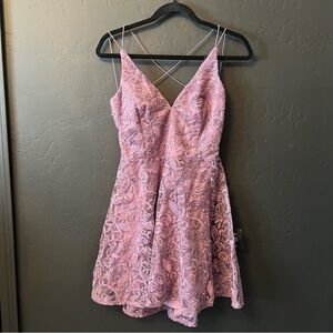 NWT Lulus mini dress Color: purple Size: M